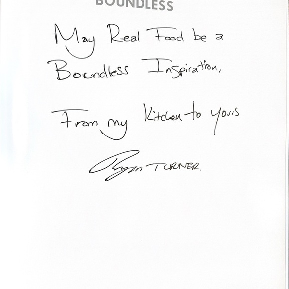 Boundless Cookbook by Ryan Turner Signed Autographed! Sola Sweetener Founder - Picture 3 of 6